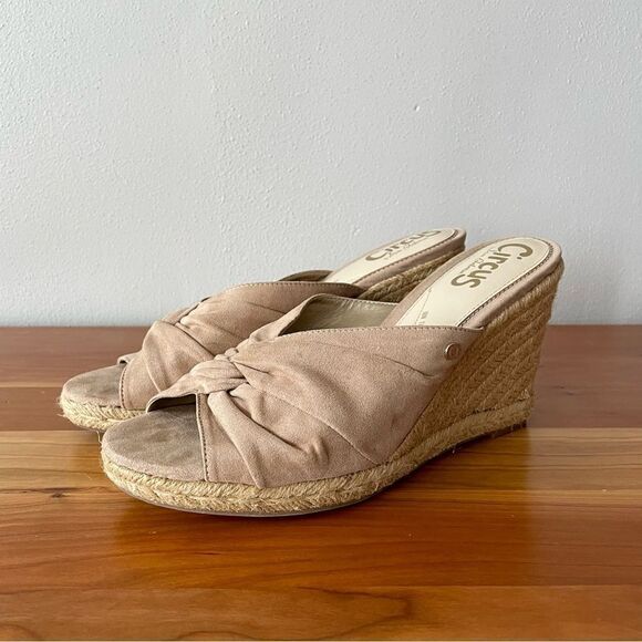 Circus by Sam Edelman Bea Espadrille Beige Wedge Sandals - Size: 9.5 - Picture 9 of 12